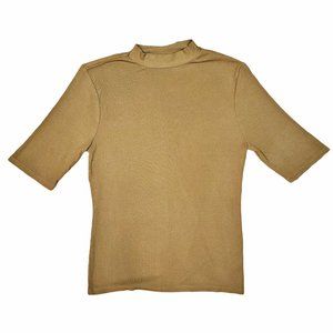 A NEW DAY Mustard 3/4 Sleeve Baby Collar Blouse S